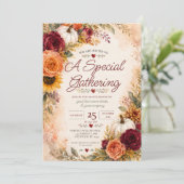 Invitation Florale d'Automne (Debout devant)