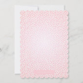 Invitation florale de baby shower de boîte (Dos)