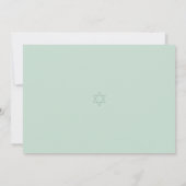 Invitation florale de Bat Mitzvah botanique (Dos)