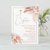 Invitation florale de Boho Brown (Debout devant)