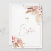 Invitation florale de Boho Brown (Dos)