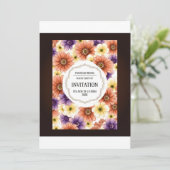 Invitation florale de charme (Debout devant)