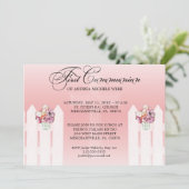 Invitation florale de communion de pot de maçon de (Debout devant)