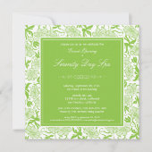 Invitation florale de fantaisie d'ouverture (Devant)