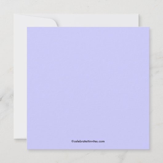 Invitation florale de Fête de la mariée d'arbre de (Dos)