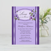 Invitation florale de Fête de la mariée de cadre (Debout devant)