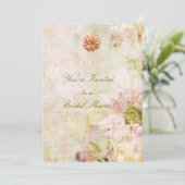 Invitation florale de Fête de la mariée de jardin (Debout devant)