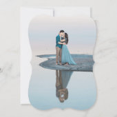 Invitation florale de Fête de la mariée d'hiver (Dos)