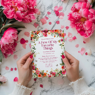 Invitation florale de Galentine à la Saint-Valenti