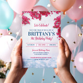 Invitation Florale de la Grèce méditerranéenne