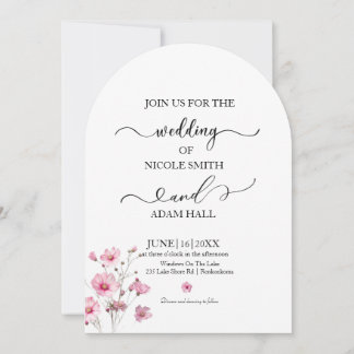 Invitation Florale de Mariage