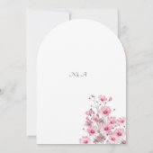 Invitation Florale de Mariage (Dos)