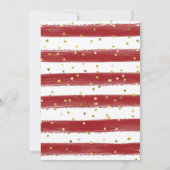 Invitation Florale de mariage d'hiver (Dos)