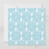 Invitation florale de médaillon de vigne (Dos)