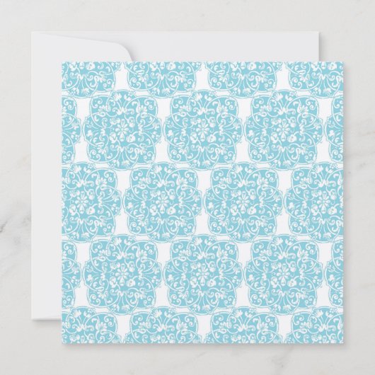 Invitation florale de médaillon de vigne (Dos)