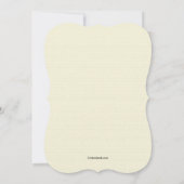 Invitation florale de narcisse (Dos)