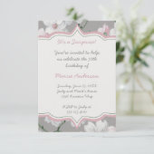 Invitation florale de partie de cornouiller blanc (Debout devant)