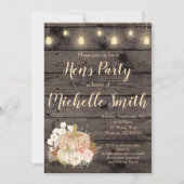 Invitation florale de partie de poules d'automne (Devant)