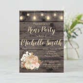 Invitation florale de partie de poules d'automne (Debout devant)