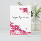 Invitation florale de partie de retraite de remous (Debout devant)