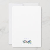 Invitation florale de polygone (Dos)