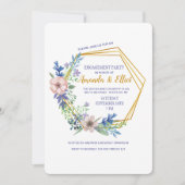 Invitation florale de polygone (Devant)