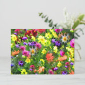 Invitation florale de solstice d'été d'impressions (Debout devant)