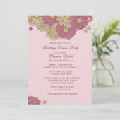 Invitation florale de Zinnias (Debout devant)