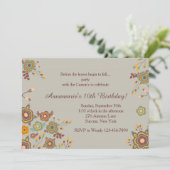 Invitation florale des Dainties d'automne (Debout devant)