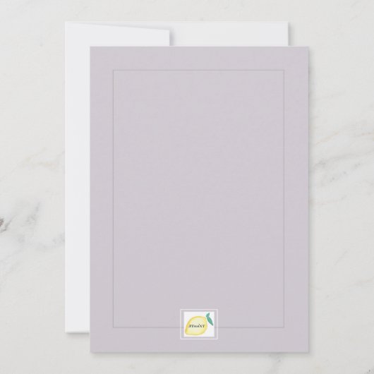 Invitation florale d'hiver moderne (Dos)