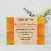 Invitation florale d'obtention du diplôme de (Debout devant)