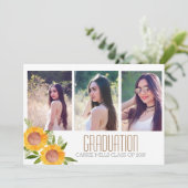 Invitation florale d'obtention du diplôme de photo (Debout devant)