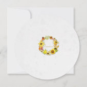 Invitation Florale d'or (Dos)