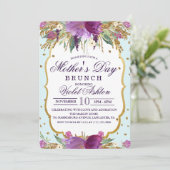 Invitation florale du jour de mère (Debout devant)