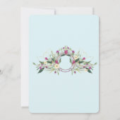 Invitation florale du jour de mère (Dos)