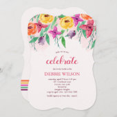 Invitation florale du matin du printemps (Devant / Derrière)