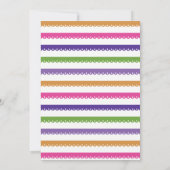 Invitation florale du Mexique de fête (Dos)