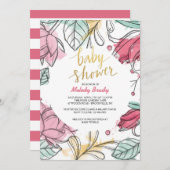 Invitation florale d'une femme (Devant / Derrière)