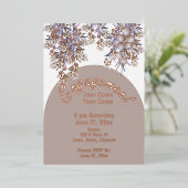 Invitation florale Elegant Chic Foil (Debout devant)