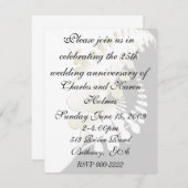 Invitation florale élégante (Devant / Derrière)