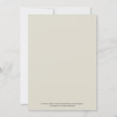 Invitation florale élégante Coral/I de photo (Dos)