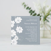 Invitation florale élégante de Fête de la mariée (Debout devant)