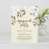 Invitation florale ene ivoire de partie de (Debout devant)