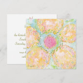 Invitation Florale Eos Pastel (Devant / Derrière)