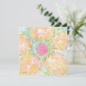 Invitation Florale Eos Pastel (Debout devant)