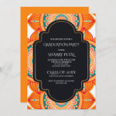 Invitation florale ethnique (Devant / Derrière)