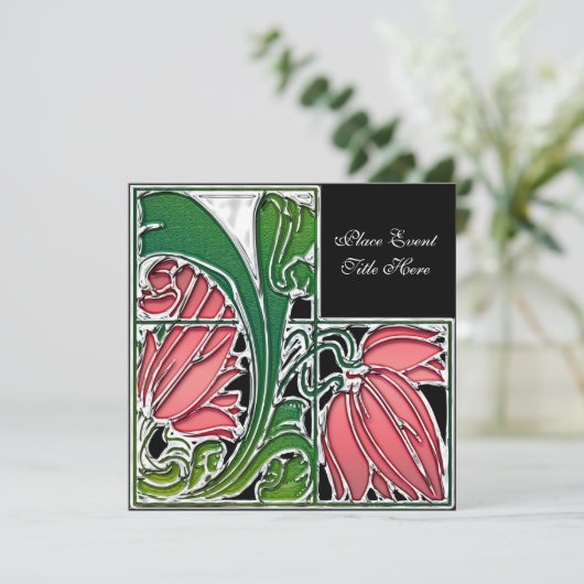 Invitation florale faite sur commande de partie (Debout devant)