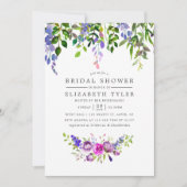 Invitation florale Fête des mariées ultra violet (Devant)