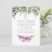 Invitation florale Fête des mariées ultra violet (Debout devant)