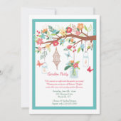 Invitation Florale Garden Party (Devant)